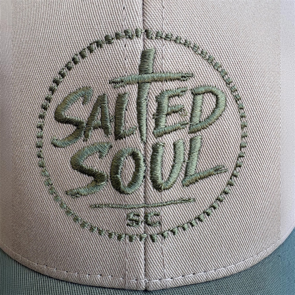 Khaki / Loden with Loden logo