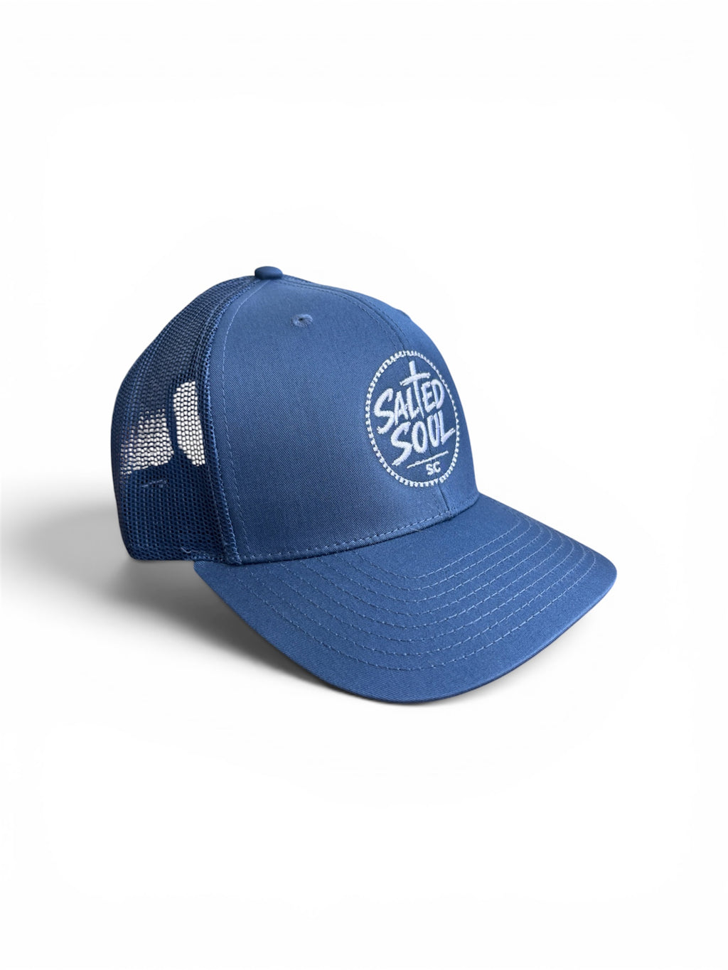 Blue with White logo